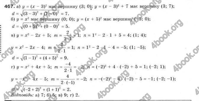 Відповіді Алгебра 9 клас Бевз 2017. ГДЗ