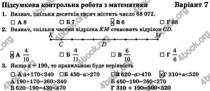 Відповіді Математика ДПА 2018 Корчевська. ГДЗ