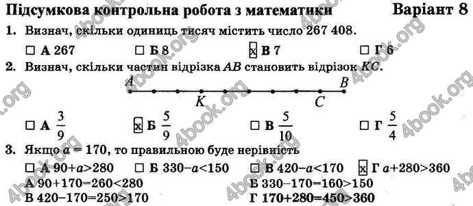 Відповіді Математика ДПА 2018 Корчевська. ГДЗ