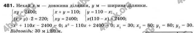 Відповіді Алгебра 9 клас Мерзляк 2009. ГДЗ