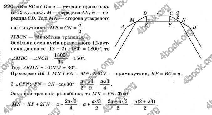 Відповіді Геометрія 9 клас Мерзляк 2009. ГДЗ