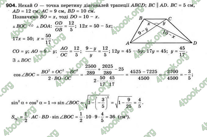 Відповіді Геометрія 9 клас Мерзляк 2009. ГДЗ