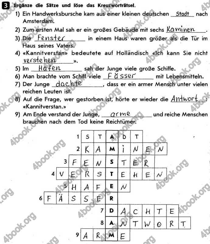 Відповіді Тестовий зошит Німецька мова 9 клас Сотникова. ГДЗ