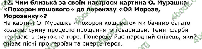 Відповіді Українська література 5 клас Авраменко. ГДЗ