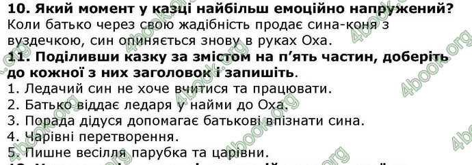 Відповіді Українська література 5 клас Авраменко. ГДЗ