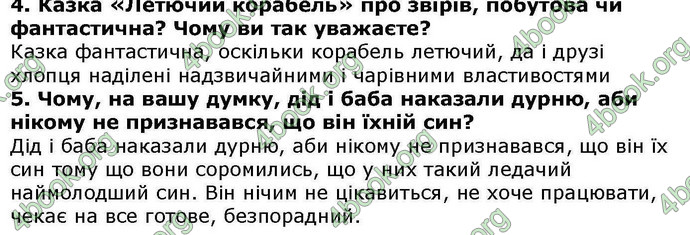 Відповіді Українська література 5 клас Авраменко. ГДЗ