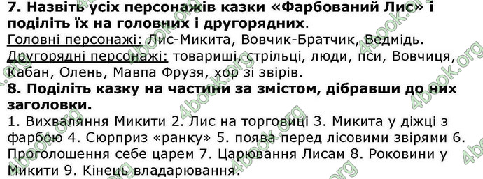 Відповіді Українська література 5 клас Авраменко. ГДЗ