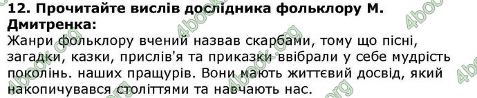 Відповіді Українська література 5 клас Авраменко. ГДЗ