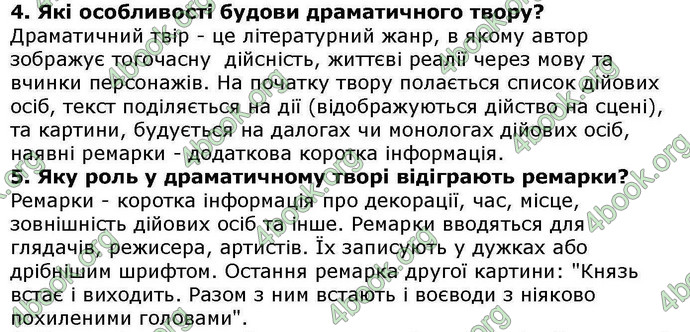 Відповіді Українська література 5 клас Авраменко. ГДЗ