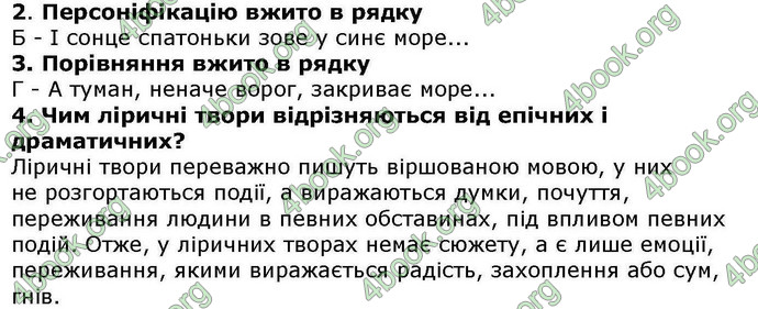 Відповіді Українська література 5 клас Авраменко. ГДЗ