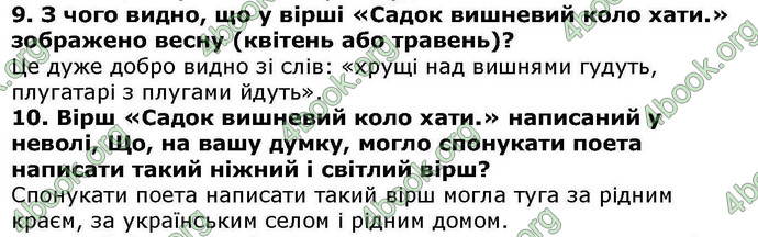 Відповіді Українська література 5 клас Авраменко. ГДЗ