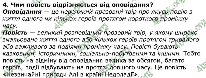 Відповіді Українська література 5 клас Авраменко. ГДЗ