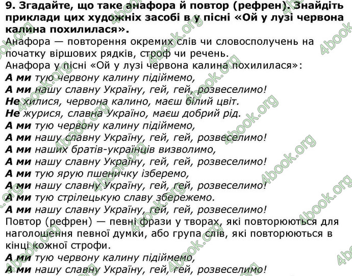 ГДЗ Українська література 6 клас Авраменкою