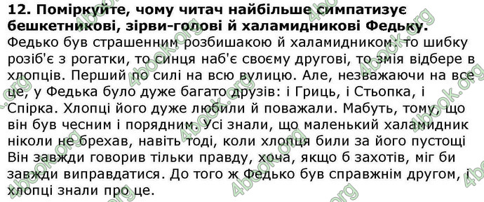 ГДЗ Українська література 6 клас Авраменкою