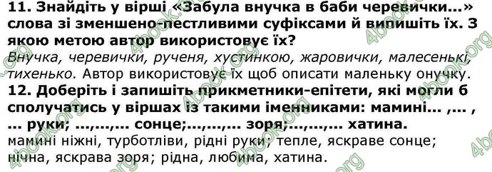 ГДЗ Українська література 6 клас Авраменкою