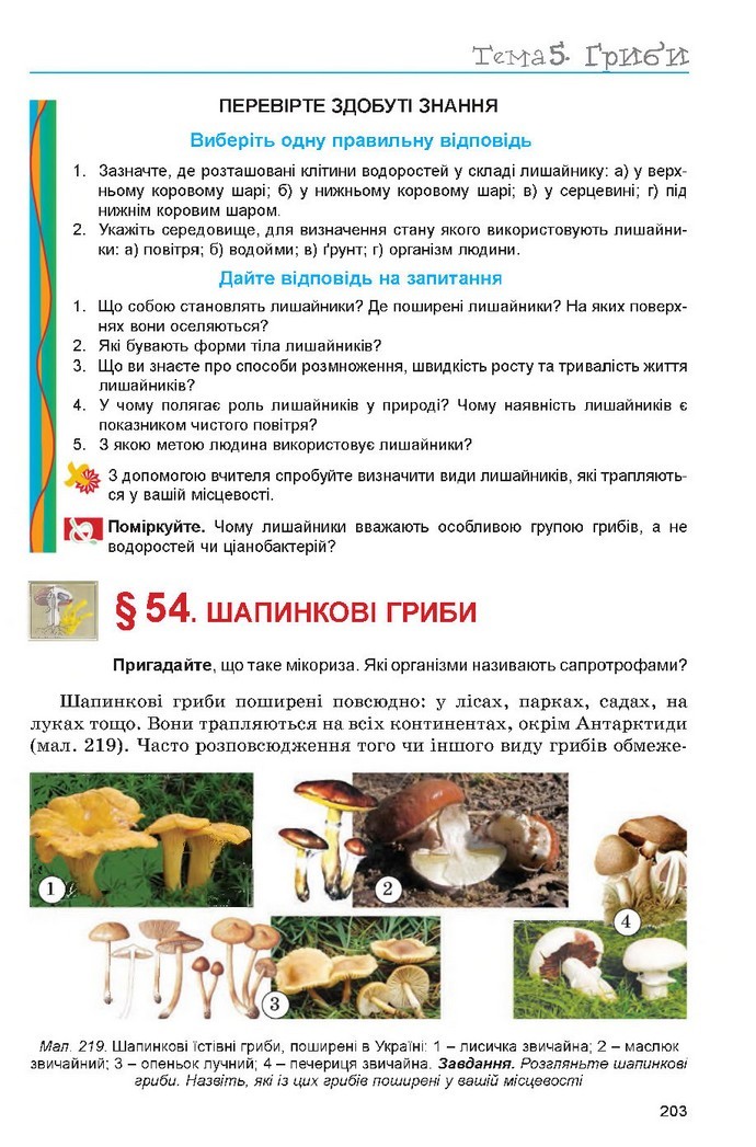 Підручник Біологія 6 клас Остапченко