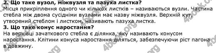 Відповіді Біологія 6 клас Остапченко. ГДЗ