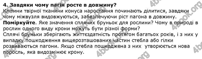 Відповіді Біологія 6 клас Остапченко. ГДЗ