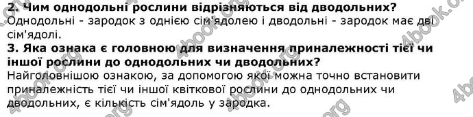 Відповіді Біологія 6 клас Остапченко. ГДЗ