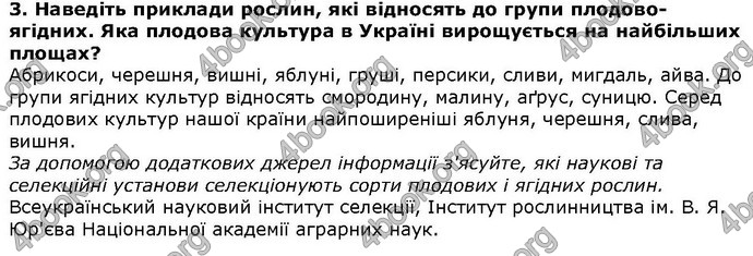 Відповіді Біологія 6 клас Остапченко. ГДЗ