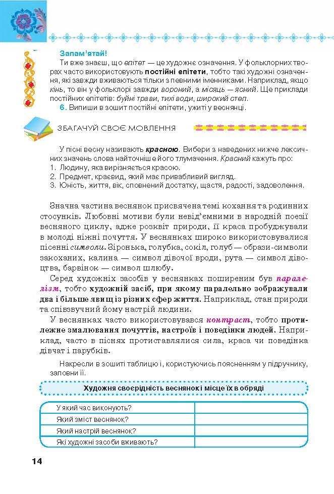 Підручник Українська література 6 клас Коваленко