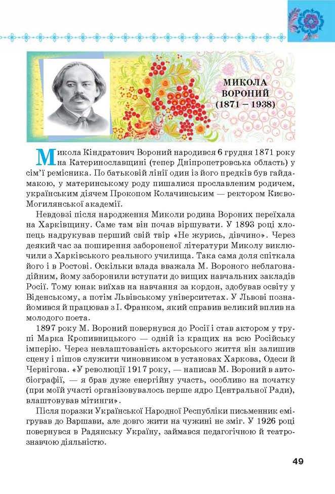 Підручник Українська література 6 клас Коваленко