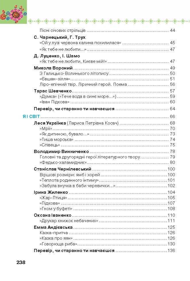 Підручник Українська література 6 клас Коваленко