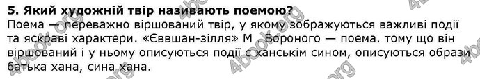 ГДЗ Українська література 6 клас Коваленко