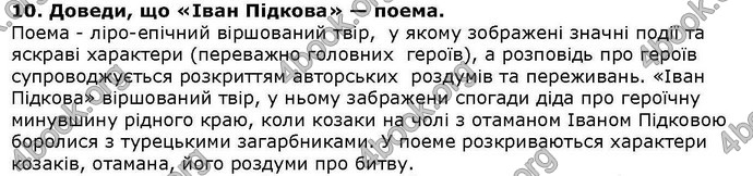 ГДЗ Українська література 6 клас Коваленко