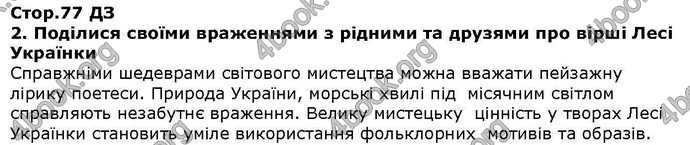 ГДЗ Українська література 6 клас Коваленко