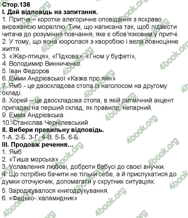 ГДЗ Українська література 6 клас Коваленко