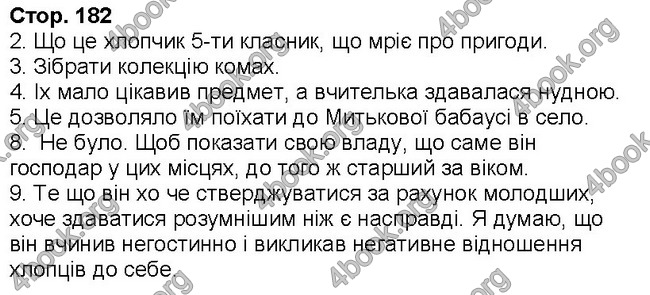 ГДЗ Українська література 6 клас Коваленко