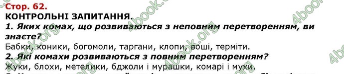 Відповіді Біологія 7 клас Костіков. ГДЗ