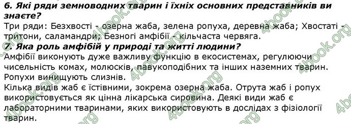 Відповіді Біологія 7 клас Костіков. ГДЗ