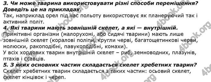 Відповіді Біологія 7 клас Костіков. ГДЗ