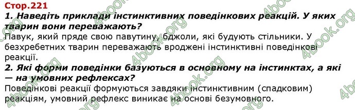 Відповіді Біологія 7 клас Костіков. ГДЗ