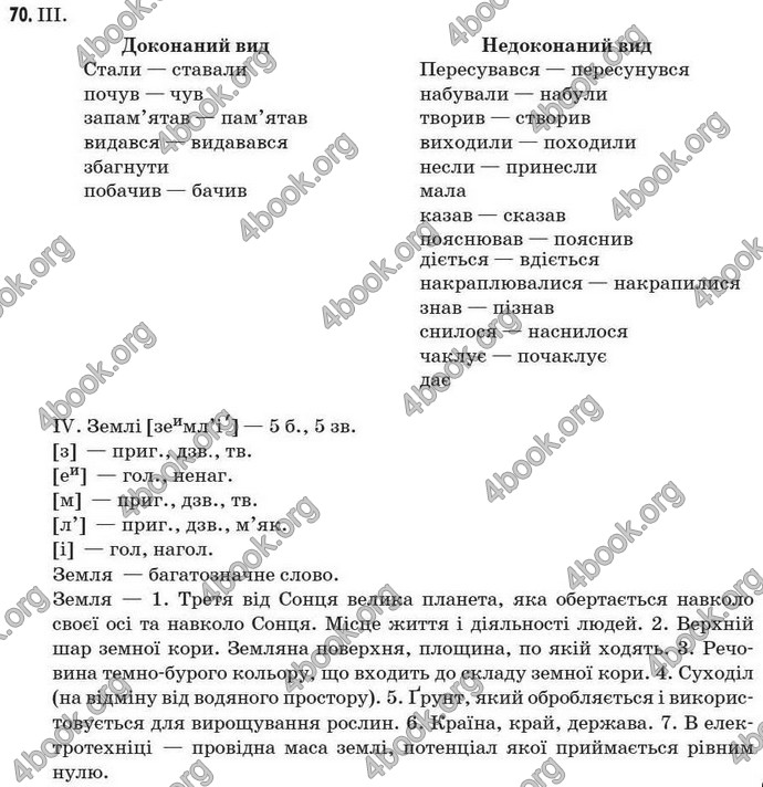 Відповіді Рідна мова 7 клас Пентилюк