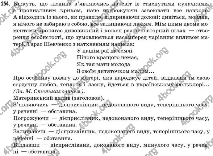 Відповіді Рідна мова 7 клас Пентилюк