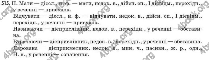 Відповіді Рідна мова 7 клас Пентилюк