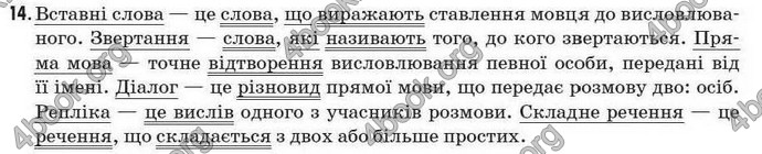 Відповіді Рідна мова 7 клас Єрмоленко 2009. ГДЗ