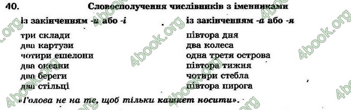 Ответы Українська мова 7 клас Ворон 2007