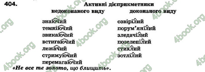 Ответы Українська мова 7 клас Ворон 2007