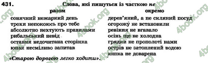 Ответы Українська мова 7 клас Ворон 2007