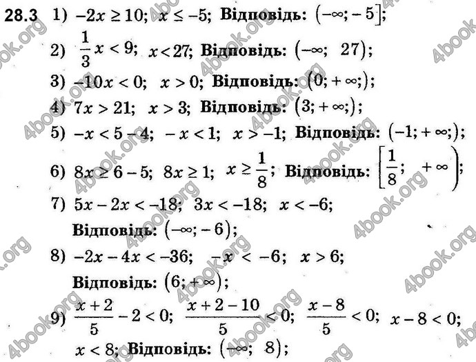 Відповіді Алгебра 8 клас Мерзляк (Погл.). ГДЗ