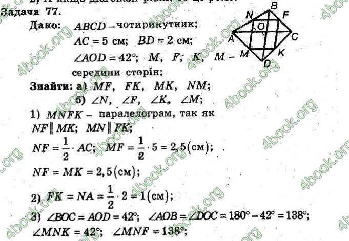 Відповіді Збірник Геометрія 8 клас Мерзляк 2009. ГДЗ