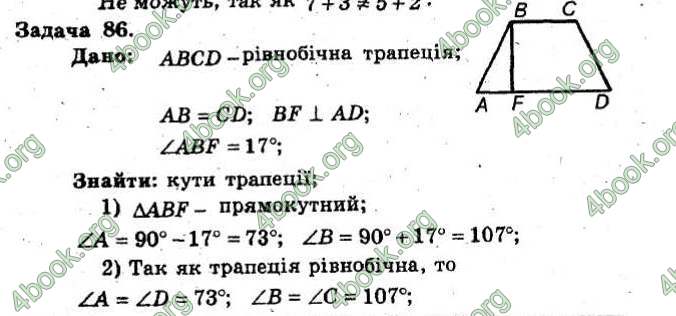 Відповіді Збірник Геометрія 8 клас Мерзляк 2009. ГДЗ