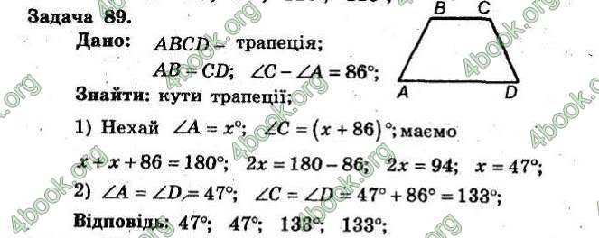 Відповіді Збірник Геометрія 8 клас Мерзляк 2009. ГДЗ