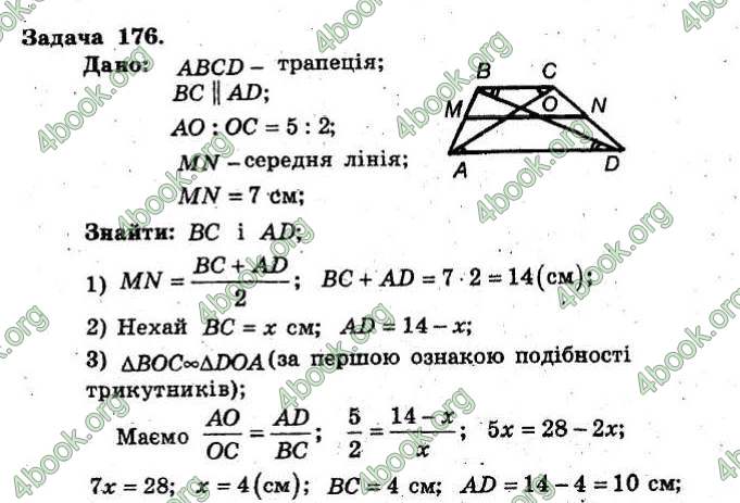 Відповіді Збірник Геометрія 8 клас Мерзляк 2009. ГДЗ