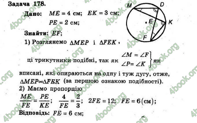 Відповіді Збірник Геометрія 8 клас Мерзляк 2009. ГДЗ