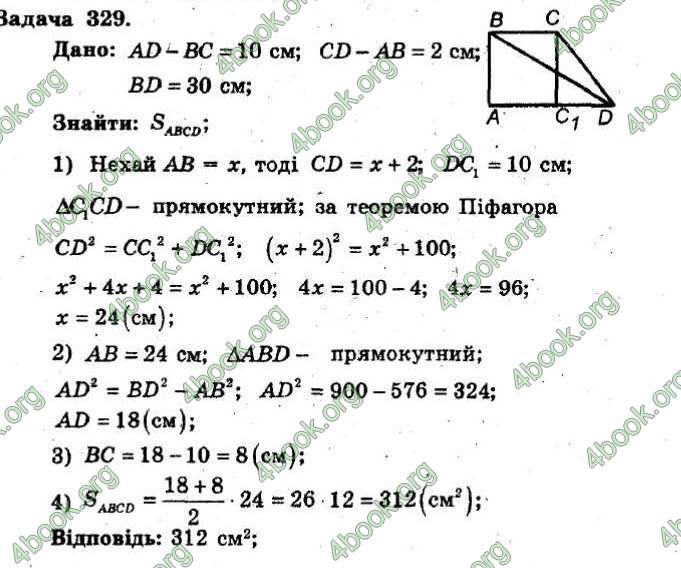 Відповіді Збірник Геометрія 8 клас Мерзляк 2009. ГДЗ